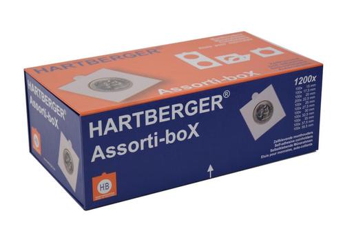 Hartberger Assortie-boX met 1200x zelfklevende munthouders, Postzegels en Munten, Munten en Bankbiljetten | Toebehoren, Verzamelmap