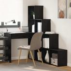 vidaXL Hoekbureau Zwart eiken 101,5 x 149,5 x 149,5 cm, Huis en Inrichting, Verzenden, Nieuw