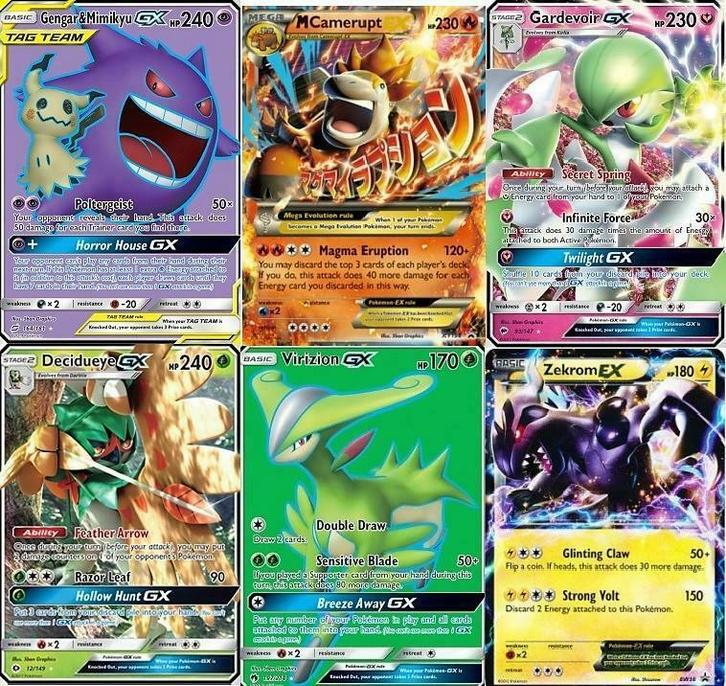 Officiële GX en EX kaarten voor voordelige prijzen!, Hobby en Vrije tijd, Verzamelkaartspellen | Pokémon, Meerdere kaarten, Zo goed als nieuw