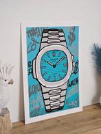 Louis Michel Krüger - Quadro Blue Tiffany Time Pop Art, Antiek en Kunst