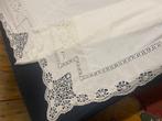 Laken - 210 cm - 225 cm - Oude geborduurde stof