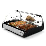 Verwarmde Tapasvitrine | SPLENDID | Zwart/RVS | 60°C/70°C |, Verzenden, Nieuw in verpakking