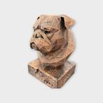 Bust of a English Bulldog Low Poly Bust dog statue - handpai, Verzenden, Nieuw