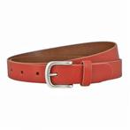 Landley Leren Dames Riem - Leer - 3 cm - Rood - 115, Kleding | Dames, Riemen en Ceinturen, Verzenden, Nieuw, Rood, 3 tot 5 cm