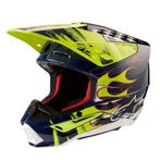 Alpinestars S-M5 Rash Helmet Ece 22.06 Night Navy Yellow, Motoren, Kleding | Motorhelmen, XXL, Nieuw met kaartje, Overige merken