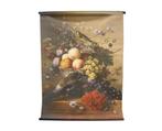 Wall art fruit met bloemen 117x147 cm | Meubelplaats, Huis en Inrichting, Woonaccessoires | Wanddecoraties, Nieuw, Ophalen of Verzenden