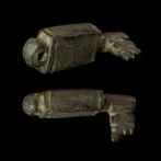 Oud-Romeins Brons Sleutel, zeldzaam type (Zonder, Antiek en Kunst