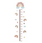 Grote muur- of deur stickerset Rainow meetlint, Verzenden, Nieuw, Wanddecoratie