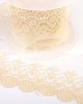 Tule Kant Flowers 95 mm - Beige