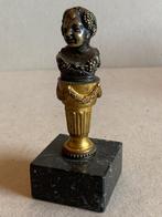 Buste, Miniatura de Jovem Baco - 12.5 cm - zwart marmer, Antiek en Kunst, Antiek | Keramiek en Aardewerk