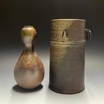 Vaas - Aardewerk - Japan - Bizen Ware / Set van 2 (Zonder
