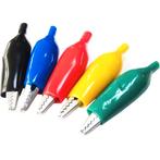 Krokodillenklemmen 28mm - 20-delig - verschillende kleuren, Hobby en Vrije tijd, Elektronica-componenten, Verzenden, Nieuw