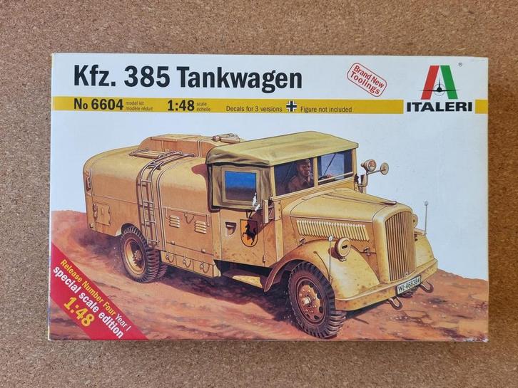 Italeri 6604 Kfz. 385 Tankwagen (Opel Blitz) 1:48, Hobby en Vrije tijd, Modelbouw | Auto's en Voertuigen, Italeri, Verzenden