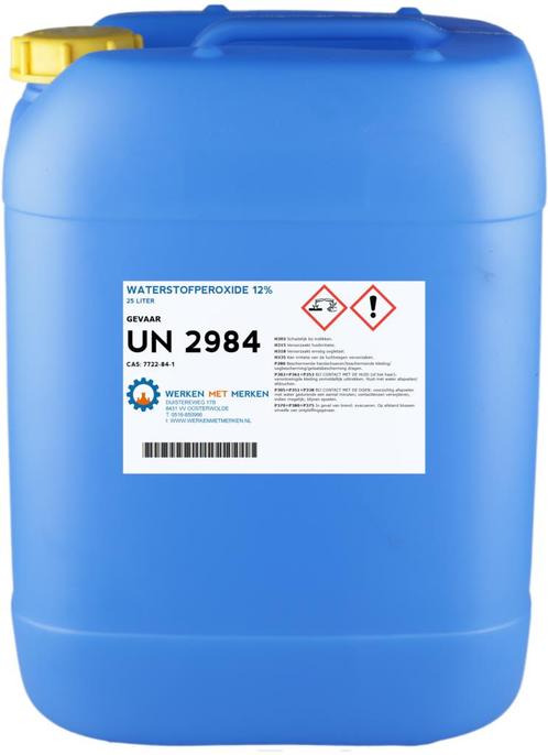 Wmm Chemie Waterstofperoxide 12 20 liter, Doe-het-zelf en Verbouw, Overige Doe-het-zelf en Verbouw, Nieuw, Verzenden