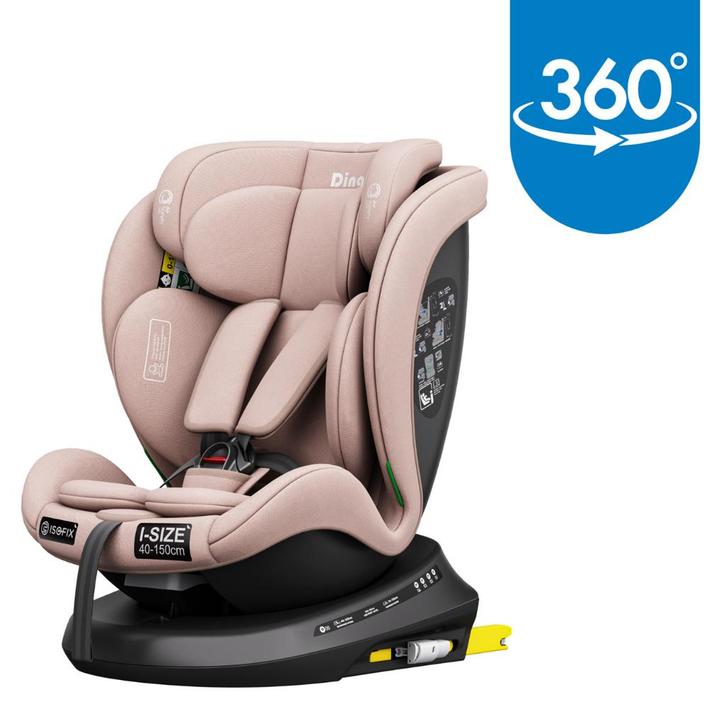 Ding Aiden Pink 40-150 cm 360° i-Size Autostoel DI-903147, Kinderen en Baby's, Autostoeltjes, Nieuw, Isofix, 15 t/m 36 kg, Verzenden