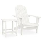Adirondack Stoel met Tafel Vurenhout | Retourdeal | 40%, Ophalen of Verzenden, Nieuw, Hout, Tuinset