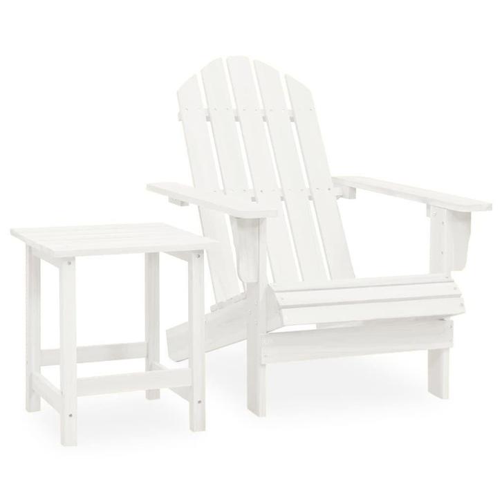 Adirondack Stoel met Tafel Vurenhout | Retourdeal | 40%, Tuin en Terras, Tuinsets en Loungesets, Nieuw, Hout, Tuinset, Ophalen of Verzenden