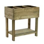 Verhoogde Moestuinbak met Worteldoek Grenen 80 x 40 cm, Verzenden, Nieuw, 30 tot 60 cm, Tuin