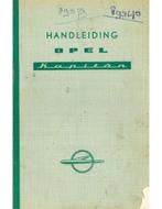1958 OPEL KAPITÄN INSTRUCTIEBOEKJE NEDERLANDS, Auto diversen