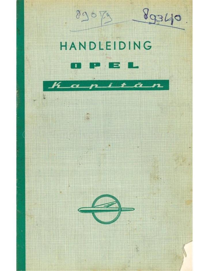 1958 OPEL KAPITÄN INSTRUCTIEBOEKJE NEDERLANDS, Auto diversen, Handleidingen en Instructieboekjes