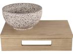 Differnz - Fonteinplank Hout 40x25x10cm - Uitsparing voor, Verzenden, Zo goed als nieuw