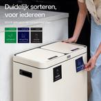 2dekans | Deleca Recycle Prullenbak met 2 Vakken - 60 Liter, Huis en Inrichting, Woonaccessoires | Prullenbakken, Ophalen of Verzenden
