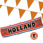 Oranje versiering buiten pakket 1x spandoek 70 x 300 cm + .., Nieuw, Ophalen of Verzenden