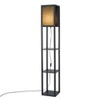Moderne vloerlamp zwart met stoffen kap - Stojan, Nieuw, Overige materialen, Modern, 150 tot 200 cm
