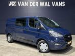 Ford Transit Custom 2.0 TDCI 131pk L2H1 Dubbele Cabine Euro6, Auto's, Bestelauto's, Stof, Gebruikt, Overige kleuren, Dealer onderhouden