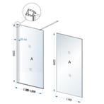 Inloopdouche Wiesbaden Eco 120x220 Cm 8 Mm Nano Coating, Ophalen of Verzenden, Nieuw