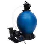 vidaXL Zandfilter met 7 instellingen en 1000 W pomp blauw en, Tuin en Terras, Zwembad-toebehoren, Verzenden, Nieuw