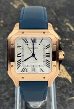 Cartier Santos de Cartier - Rose - Large - WGSA0019, Overige merken, Leer, Polshorloge, Nieuw