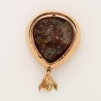 Hanger - 14 karaat Geel goud - Turkoois
