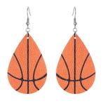 Fako Bijoux® - Oorbellen - Druppel - Kunstleer - Basketbal, Sieraden, Tassen en Uiterlijk, Oorbellen, Verzenden, Nieuw