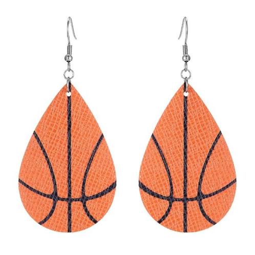 Fako Bijoux® - Oorbellen - Druppel - Kunstleer - Basketbal, Sieraden, Tassen en Uiterlijk, Oorbellen, Verzenden
