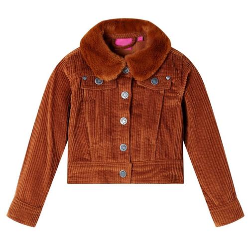 vidaXL Kinderjas 140 ribfluweel cognackleurig, Kinderen en Baby's, Kinderkleding | Overige, Nieuw, Verzenden