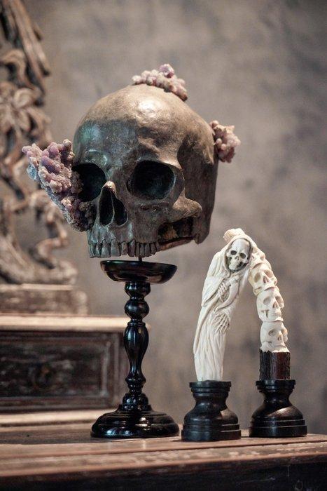Snijwerk, NO RESERVE PRICE - Pirate with tentacles carving, Antiek en Kunst, Kunst | Designobjecten