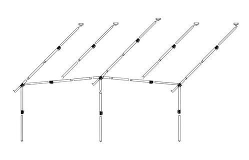 Dorema Frame Voortent Staal EasyGrip 28mm diepte 270/300, Caravans en Kamperen, Kampeeraccessoires