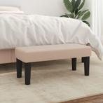 vidaXL Bankje 70x30x30 cm kunstleer cappuccinokleurig, Huis en Inrichting, Banken | Bankstellen, Verzenden, Nieuw, Leer, Minder dan 150 cm