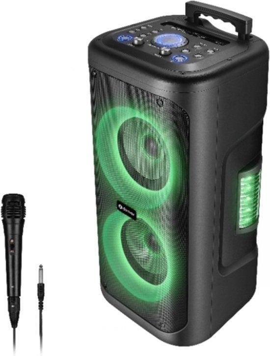 2dekans | Denver Karaoke Set Incl. Microfoon - Discolichten, Audio, Tv en Foto, Luidsprekers, Zo goed als nieuw, Ophalen of Verzenden