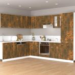 vidaXL Hangkast Lyon 60x31x40 cm bewerkt hout gerookt, Huis en Inrichting, Verzenden, Nieuw, Bruin