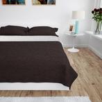 vidaXL Bedsprei dubbelzijdig 220x240 cm quilt crème en bruin, Huis en Inrichting, Verzenden, Nieuw