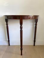 Tafel - Hout - Halfrond wand tafeltje, Antiek en Kunst