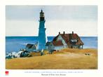 Kunstdruk Edward Hopper - Lighthouse and Buildings 80x60cm, Verzenden, Nieuw