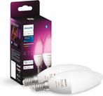 Philips Hue Kaarslamp Lichtbron E14 Duopack - Wit en Gekleur, Verzenden, Nieuw