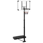 Basketbalstandaard 256-361 cm polycarbonaat transparant, Sport en Fitness, Basketbal, Verzenden, Nieuw
