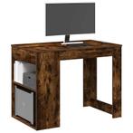 vidaXL Bureau met lade&plank 102x62x77,5 cm bewerkt hout, Huis en Inrichting, Verzenden, Nieuw