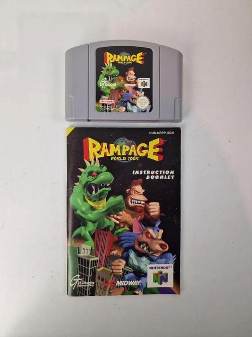 N64 - Rampage World Tour, Spelcomputers en Games, Games | Nintendo 64, Ophalen of Verzenden
