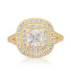 Ring - 18 karaat Geel goud - 1.70ct. tw. Diamant, Sieraden, Tassen en Uiterlijk, Ringen, Nieuw