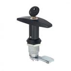 Slot T-greep 20mm zwart met cilinder, Caravans en Kamperen, Ophalen of Verzenden, Nieuw